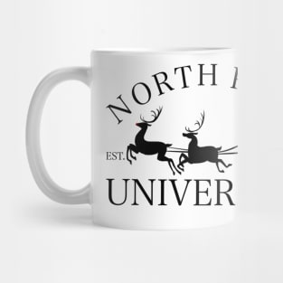 North Pole University T-shirt for Christmas Mug